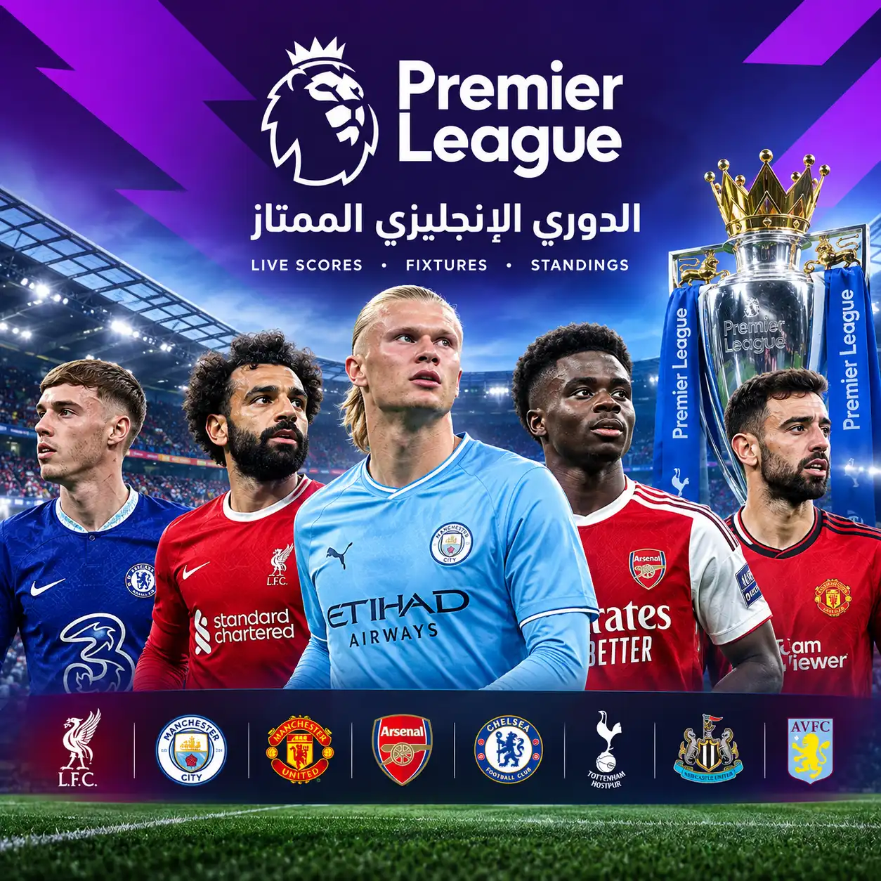 نتائج الدوري الإنجليزي الممتاز المباشرة، المباريات والجدول 1 premier league live score