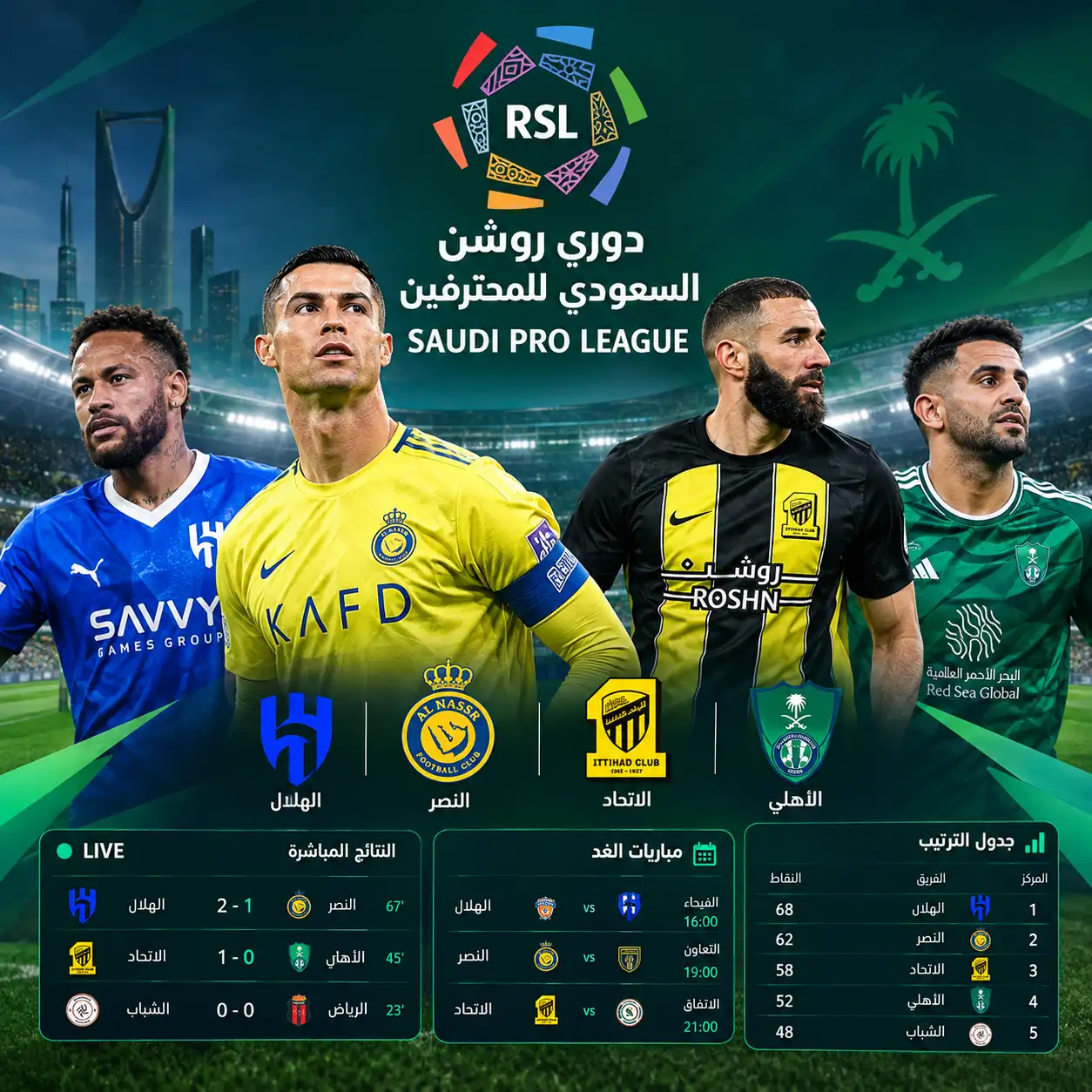 saudi pro league live score