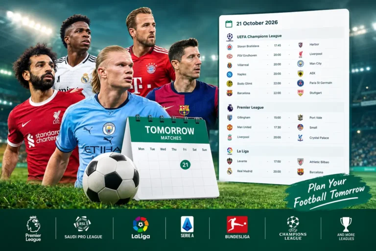 tomorrow matches